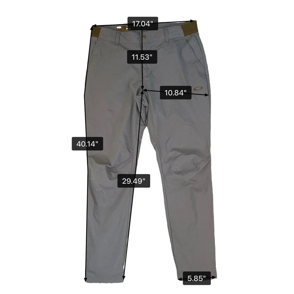 Oakley Mens Performance Fit Pants Blue Size 34 Technical Active Trousers